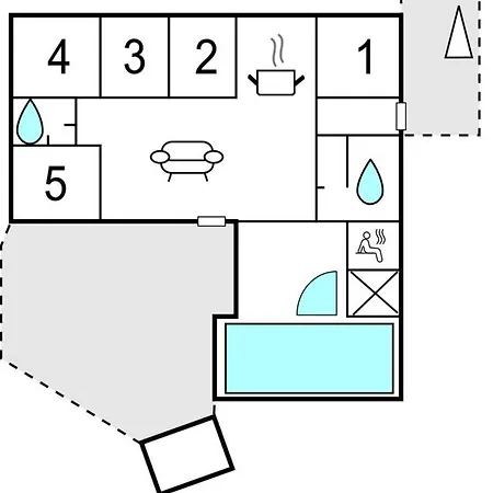 Soren Lassens Vaenge In Dnmk Сasa de vacaciones Blåvand